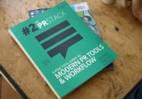 PRStack paperback displayed on a table