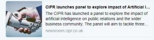 CIPR launches AI panel tweet